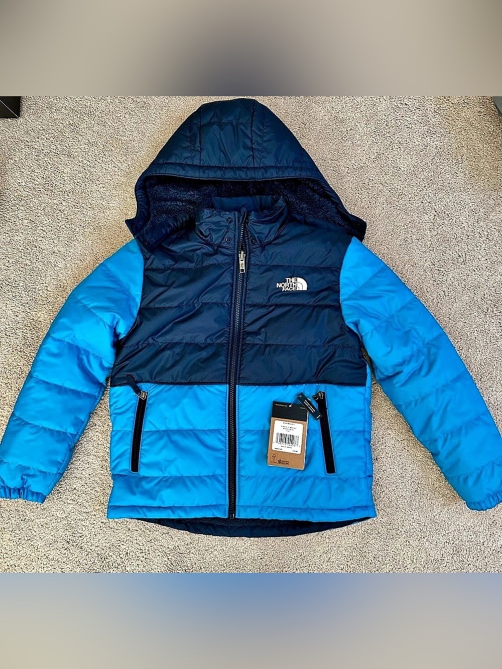 NWT The North Face Reversible Mount Chimbo Full Zip Hooded Jacket Reversible Puf